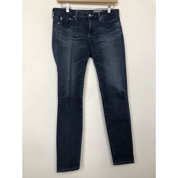 Adriano Goldschmied Womens 27x28 Blue Denim Jeans The Legging Ankle Super Skinny - Picture 2 of 8